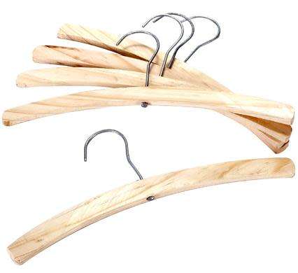 30cm WOODEN HANGERS 5 Piece