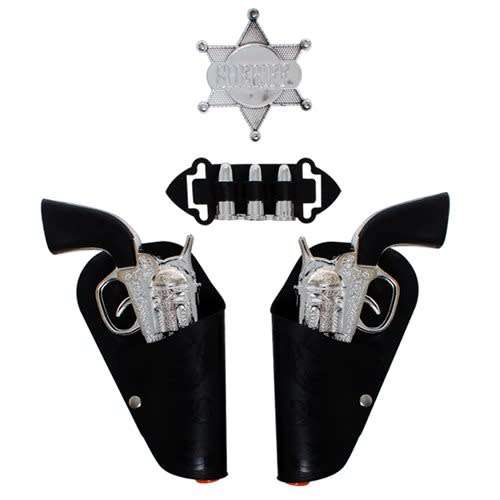 1 X Wild West Gun Set Includes Holster 2 Piece