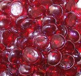 250g RED GLASS PEBBLES [ LAST OF MY STOCK] ONLY 5 PACKETS LEFT