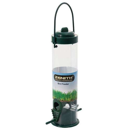 1 X BIRD FEEDER 7x23cm Round, UV Proof Plastic