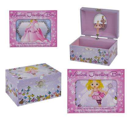 1 X JEWELLERY BOX MUSICAL BALLERINA 15x11x8