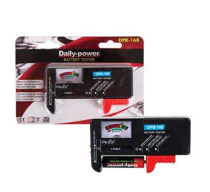 1 X HAND HELD UNIVERSAL BATTERY TESTER  (1.5V+9V)