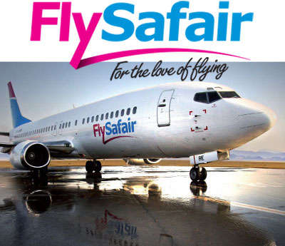 2 X FLYSAFAIR RETURN TICKETS FROM LANSERIA (JHB) TO CAPE TOWN