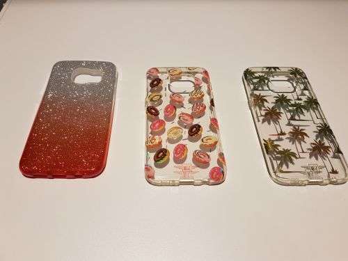 SAMSUNG GALAXY S7 EDGE SM-G935F - 32GB - Rose Gold with Covers