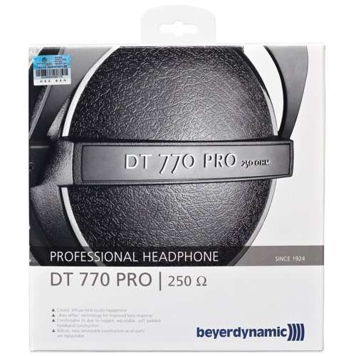 Beyerdynamic DT 770 PRO, 250 ohms Headphones
