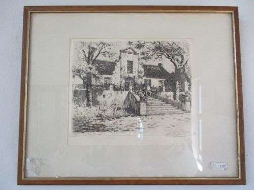 TINUS DE JONGH - SIGNED ETCHING