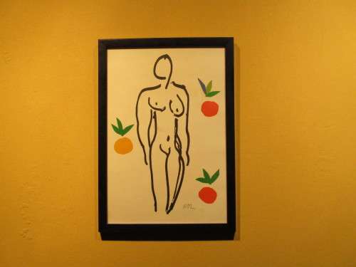 HENRI MATISSE - RARE NUDE LADY WITH FRUIT PRINT