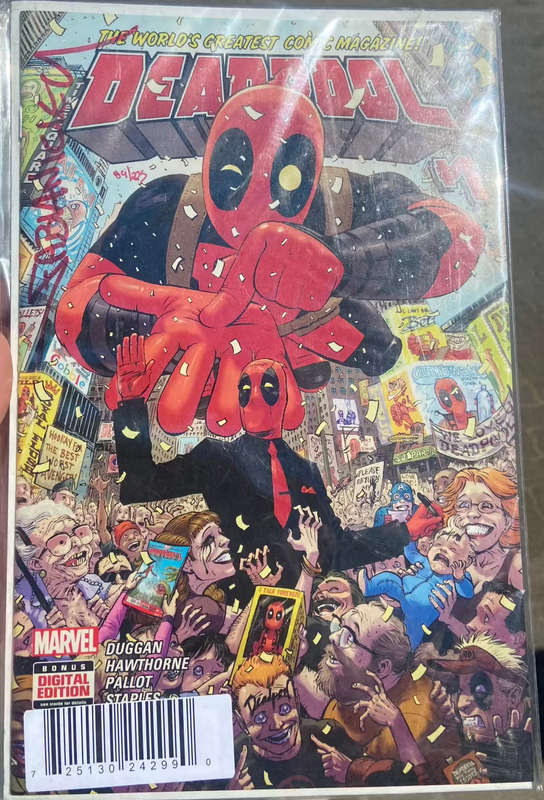 Deadpool Comic edition #1 signed by Fabian Nicieza