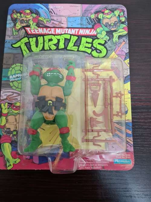 1988 Teenage Mutant Ninja Turtles Raphael Vintage Unpunched.