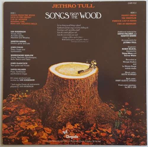 Jethro Tull- Songs From The Wood (LP) UK Unknown Date