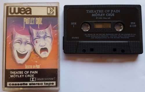 Motley Crue- Theatre Of Pain (Cassette Tape) SA 1985