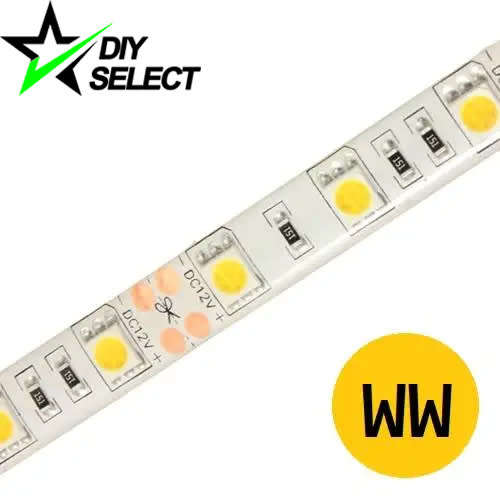 Led Strip Light 5050 Warm/Natural White Non-Waterproof 60 Led p/mtr 14.4W p/mtr **LOCAL STOCK**