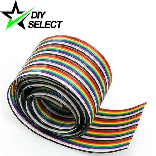 Wire Dupont Ribbon 10 Colour 40Pin 1mtr **LOCAL STOCK**