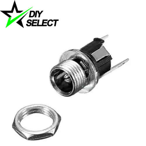 DC Female Power Plug 5.5mm x 2.1mm Panel Mount Connector 3 Pin **LOCAL STOCK**