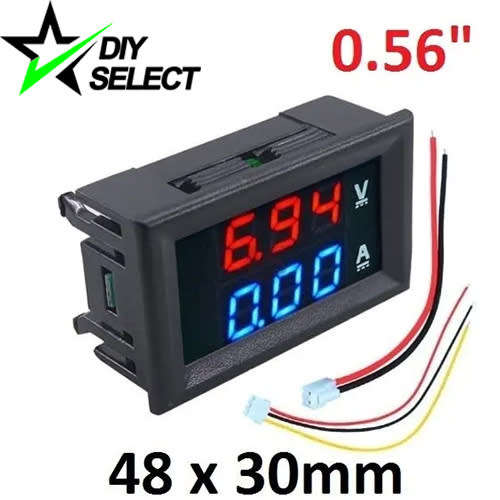 Voltmeter Ammeter 100V 10A 3 Digit Display **LOCAL STOCK**