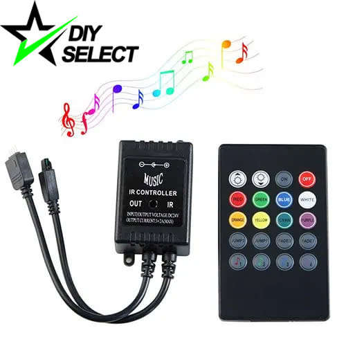 RGB LED Sound Activated Music DJ Lights Strip Controller and Remote **LOCAL STOCK**