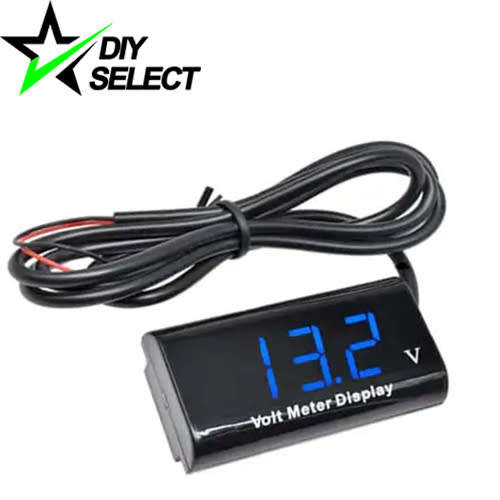 Voltmeter Waterproof Meter Blue 8-18V DC Flat Panel 3 Digit Display **LOCAL STOCK**