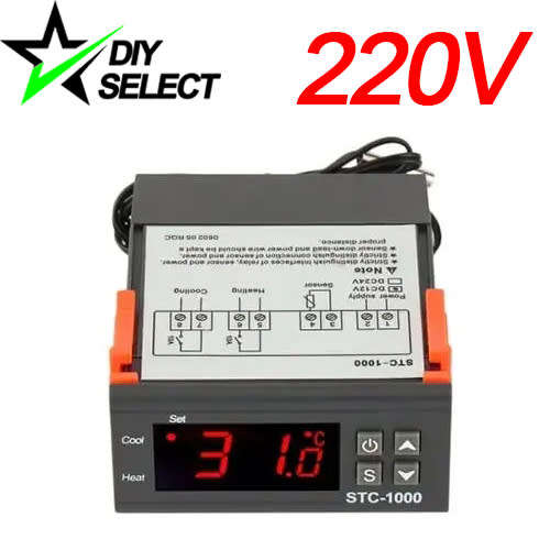 Temperature Controller Thermostat Thermometer STC1000 220V **LOCAL STOCK**
