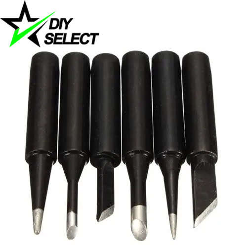 Tool Solder Iron Tip Set 900-M Black 6pcs **LOCAL STOCK**