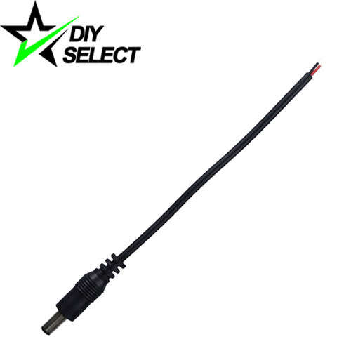 DC Male Power Plug 5.5mm x 2.1mm Wire 150mm **LOCAL STOCK**