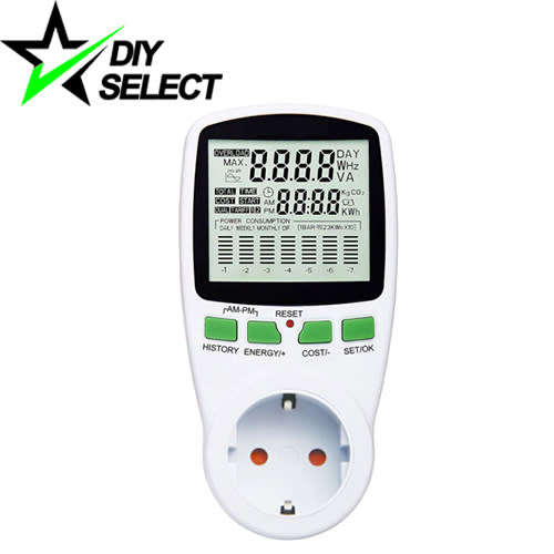 Watt Meter Wattmeter Energy Power Current 220V Wall EU Plug **LOCAL STOCK**