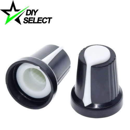Dimmer Rotary Knob 6mm Shaft White WH148 **LOCAL STOCK**