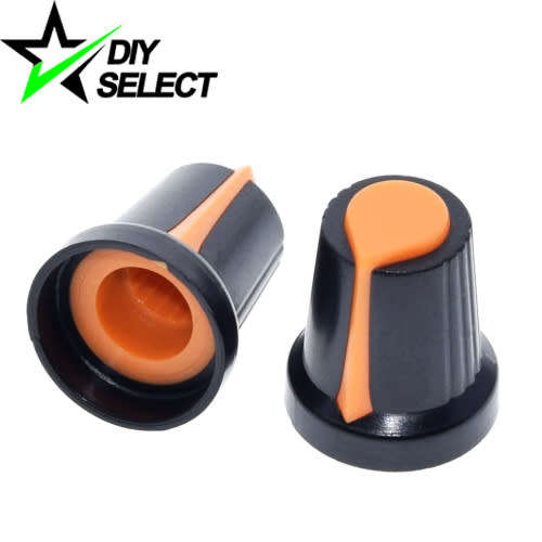 Dimmer Rotary Knob 6mm Shaft Orange WH148 **LOCAL STOCK**