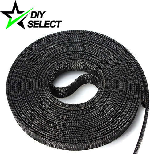 Wire Sleeving Braided Black 8mm **LOCAL STOCK**