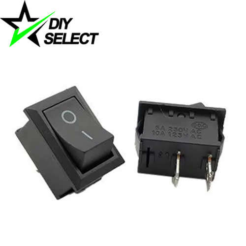 Switch Rocker Panel Button 2 PIN Black 250V 6A **LOCAL STOCK**