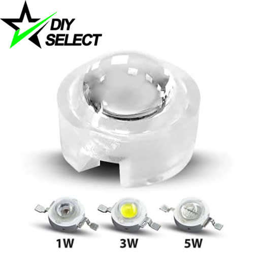 Led Lens Clear Mini 90Deg for 1W, 3W or 5W **LOCAL STOCK**