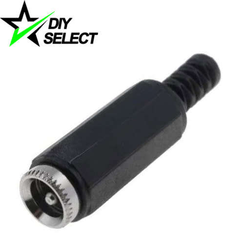 DC Plug Female 5.5mm x 2.5mm Connector Black **LOCAL STOCK**
