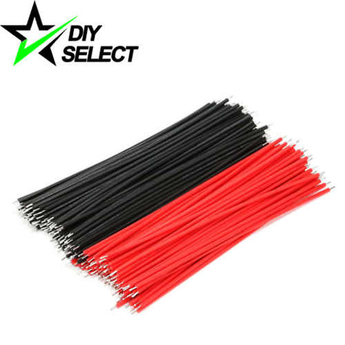 Wire Black / Red 100mm Long (Pair) **LOCAL STOCK**