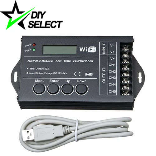 Led Time Controller Programmable Wifi TC421 5 Channel Fish Tank Aquarium Marine Reef **LOCAL STOCK**