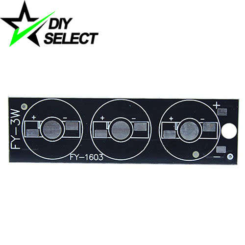 Aluminium Circuit Board for 3 Leds (1W, 3W, 5W) 76x21mm **LOCAL STOCK**