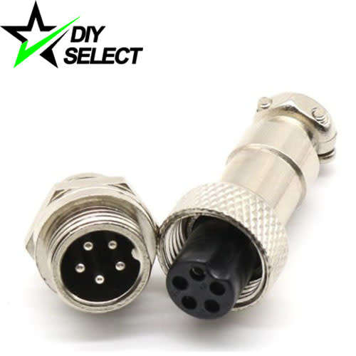 Aviation Connector GX12 12mm 5Pin DC Plug Panel Mount **LOCAL STOCK**
