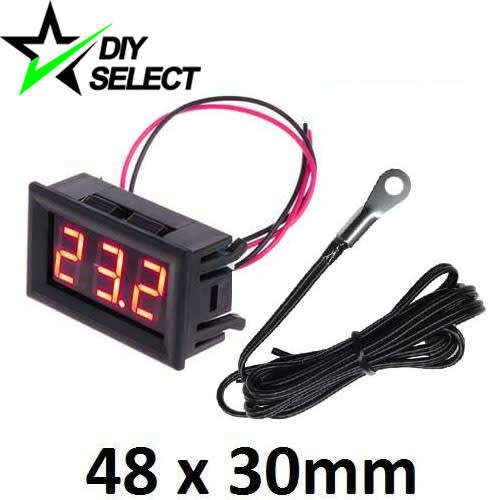 Temperature Meter Thermostat Thermometer Digital Red 12V DC **LOCAL STOCK**