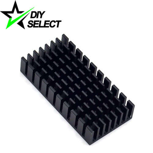 Heatsink Aluminium 50 x 25 x 10mm Black **LOCAL STOCK**