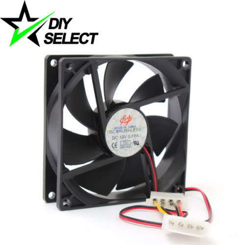 Fan Cooling 80mm x 25mm 12V DC - Black **LOCAL STOCK**