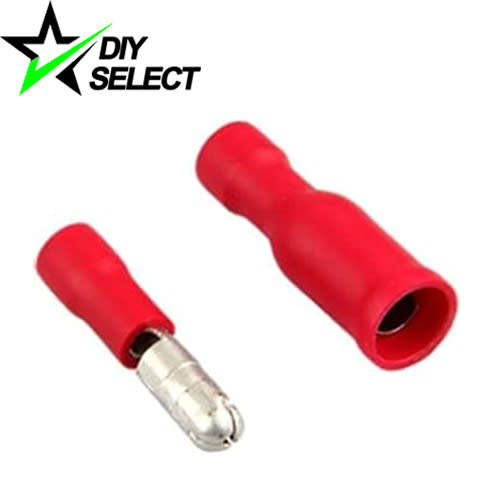 Connector Wire Bullet Crimp Male Female Set Red **LOCAL STOCK**