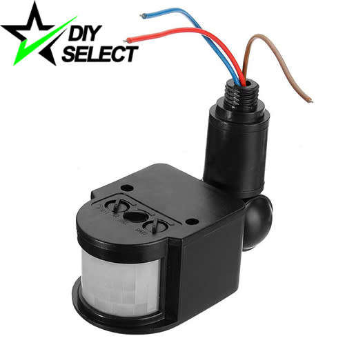 Flood light 12V PIR Switch Infrared Motion Sensor (Black) **LOCAL STOCK**