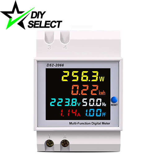 Meter 6 in 1 Multi-function Digital Energy Din Rail 40-300V AC with External CT **LOCAL STOCK**