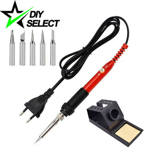 Soldering Iron 908-S Red 220V 60W Adjustable + Stand + Sponge and Tips **LOCAL STOCK**