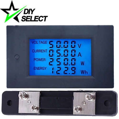 Voltmeter DC 7.5-100V 50A Digital 4-IN-1 Current Voltage Power Energy Meter WZ-DM50 **LOCAL STOCK**