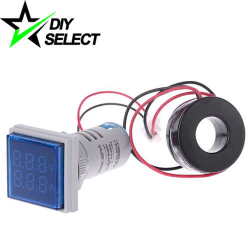 Voltmeter Ammeter Digital Display 60-500V AC 100A Blue **LOCAL STOCK**