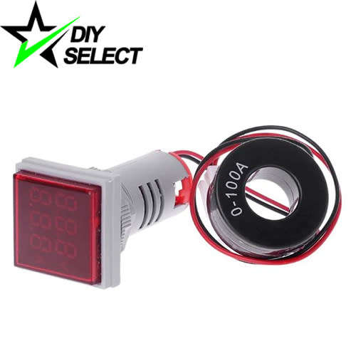 Voltmeter Ammeter Digital Display 60-500V AC 100A Red **LOCAL STOCK**