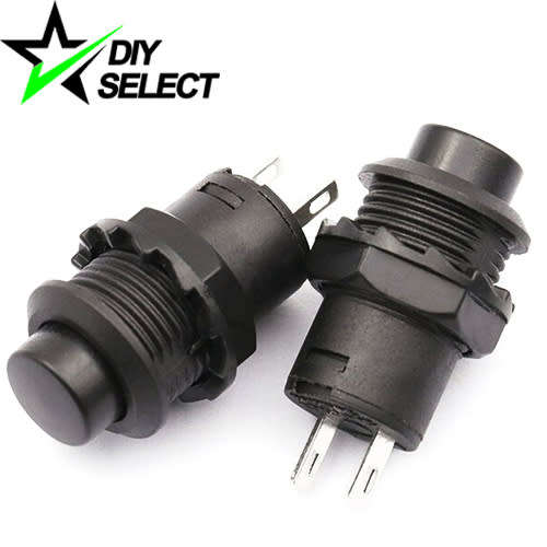 Switch Push Button Latching Black 250V 1.5A **LOCAL STOCK**