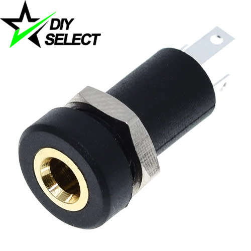 Connector 3.5mm Female Stereo Panel Mount 3Pin **LOCAL STOCK**