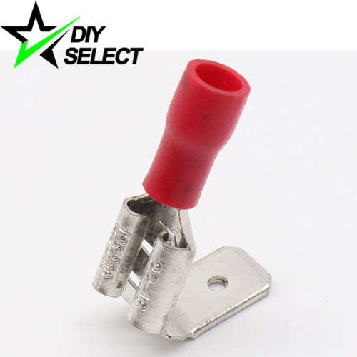 Connector Crimp Spade 6.3mm Female Piggyback Red **LOCAL STOCK**