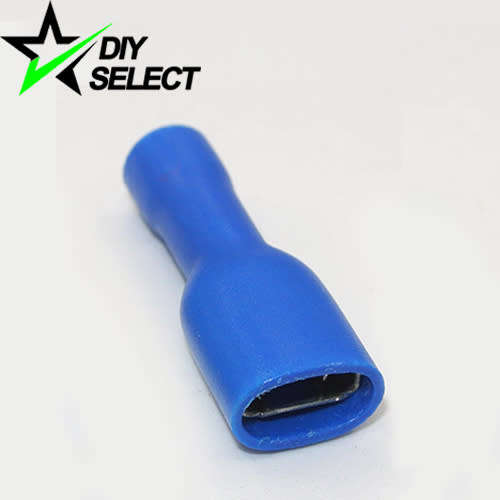 Connector Crimp Spade 7.4mm Female Blue **LOCAL STOCK**