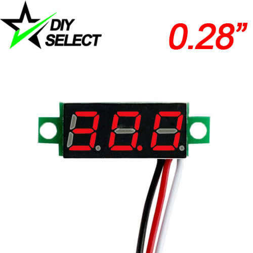 Voltmeter DC 0-100V 0.28" Mini 3 Digit Display Red **LOCAL STOCK**